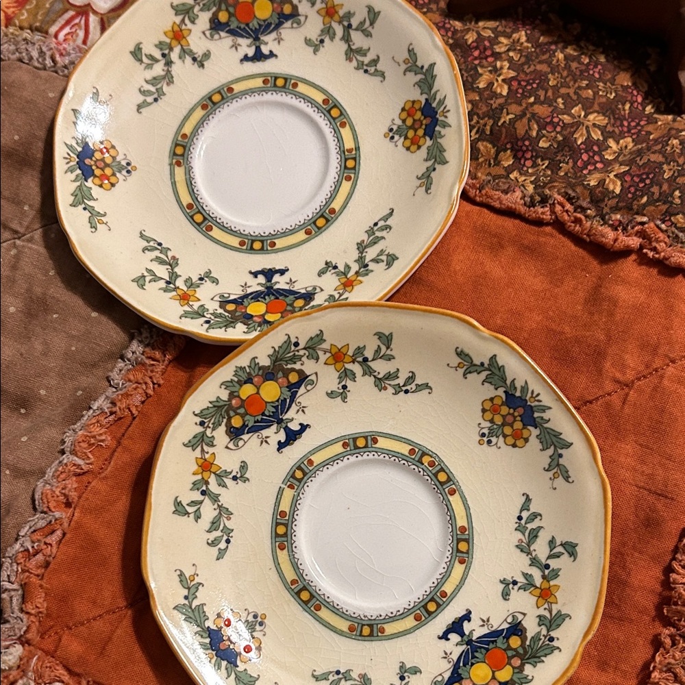Crown Ducal Ware England saucer plates
